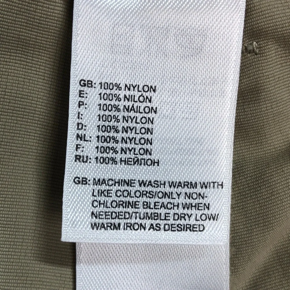 The North Face Mens Cargo Pants XL Tan Convertible Hiking Belted Nylon Outdoors